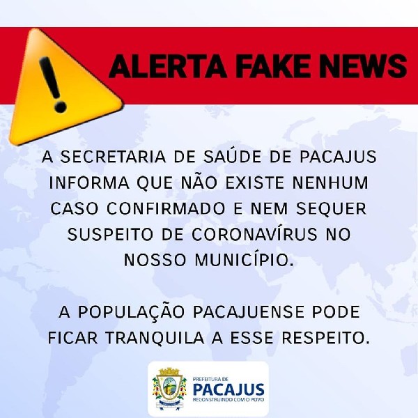 Alerta Fake News  Prefeitura Municipal de Guanhães