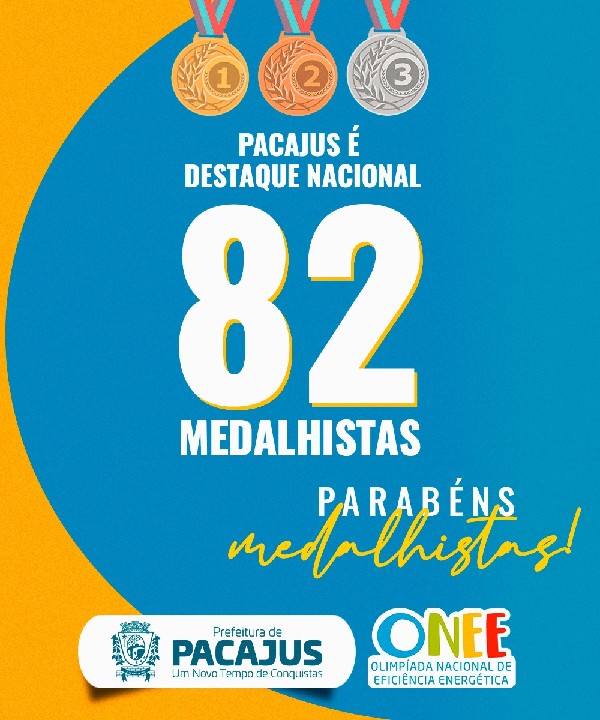 Estudantes de Pacajus conquistam 82 medalhas na Olimpíada Nacional de Eficiência Energética